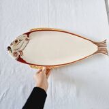 Impressive fish service 12 plates and 1 ceramic tray Author Quimper 1970s.