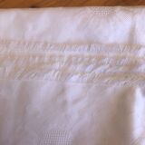 White cotton tablecloth and napkins