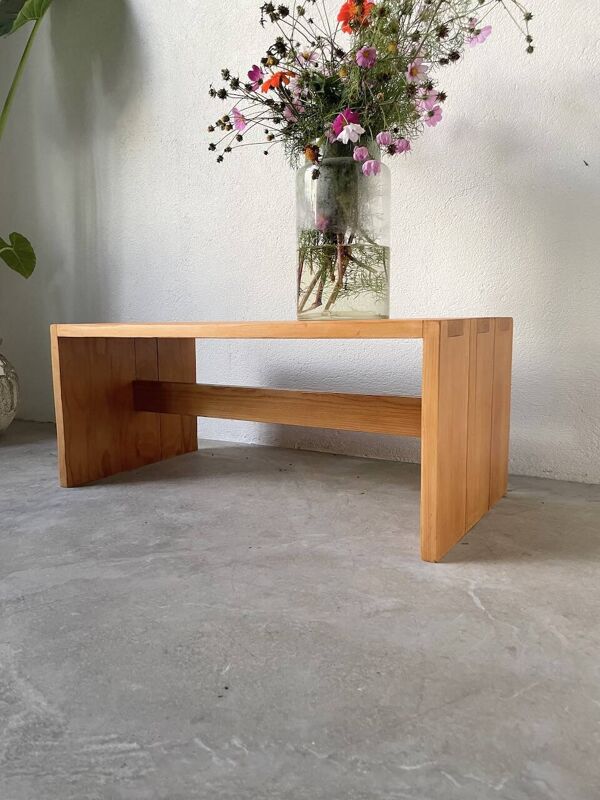 Table basse pin Maison Regain