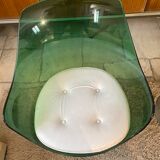 Green Champagne Chair by Estelle and Erwin Lavergne for Formes Nouvelles 1957