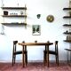 Expandable oak table, denmark 1960s/1970s, vintage, mid-c modern