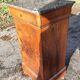 Nineteenth century ogee bedside table