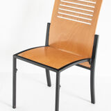 Ensemble de 7 chaises Robert vintage par Thomas Albrecht pour Atoll, Allemagne 1980