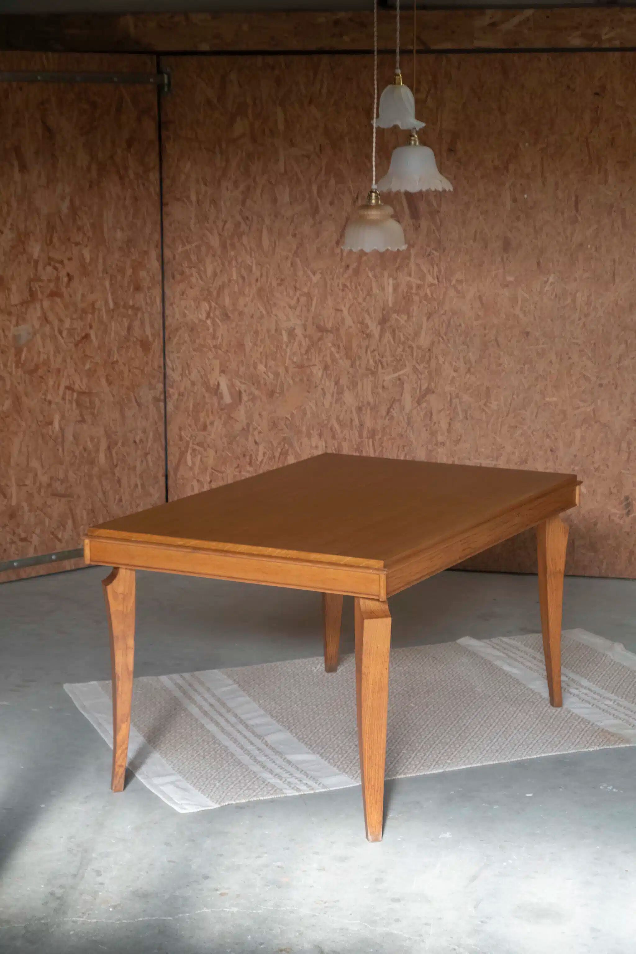 Solid oak table "Atlas"
