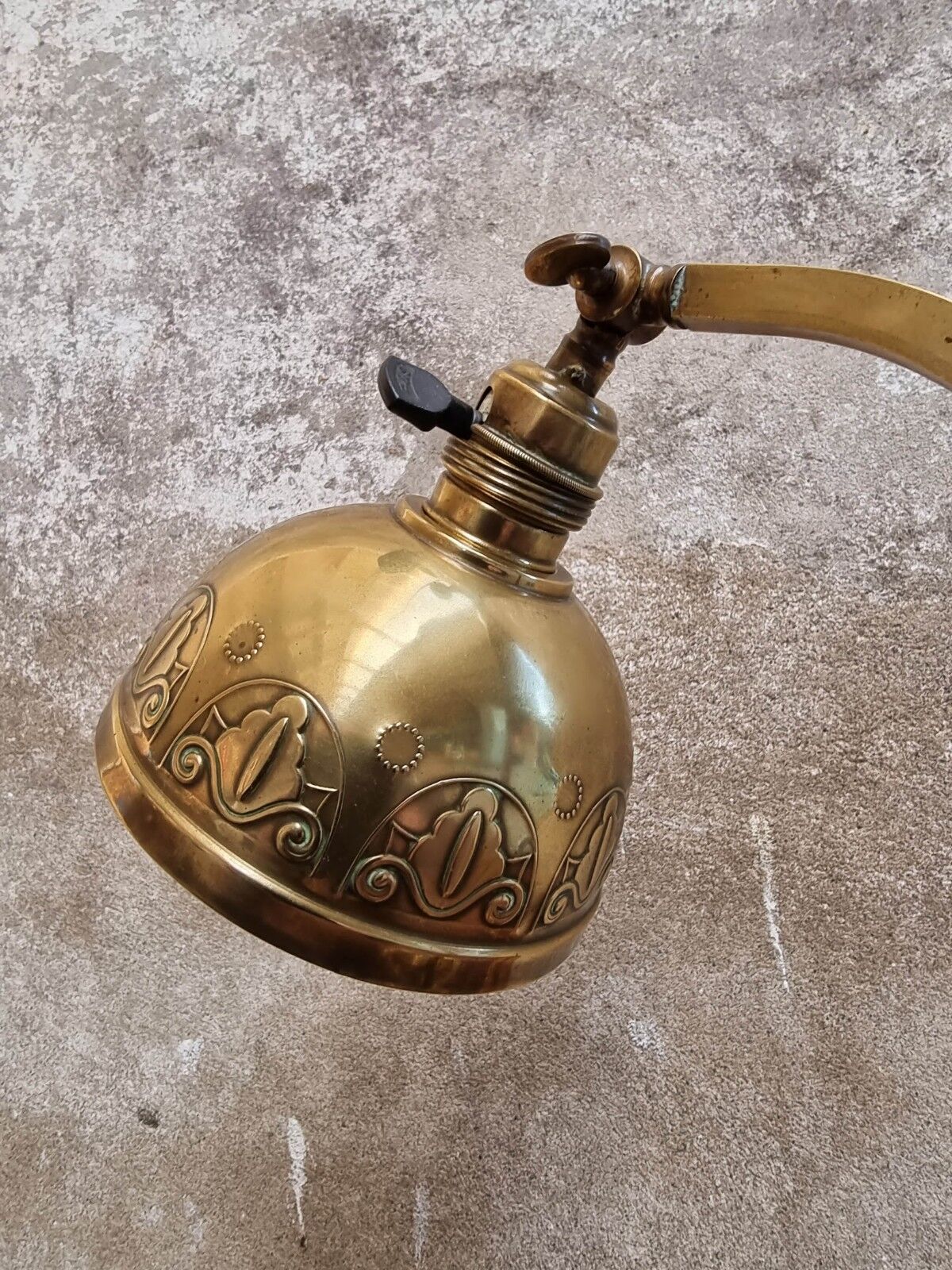 Antique table lamp copper desk lamp