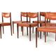 Set of 6 rosewood dining chairs 'Cellemuiden'
