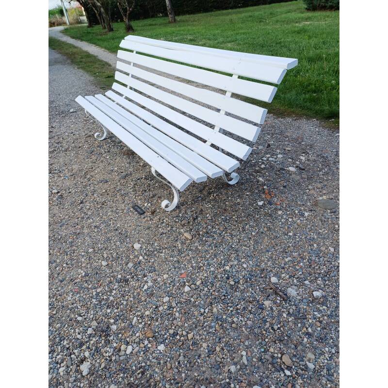 Wrought iron bench from the 60s