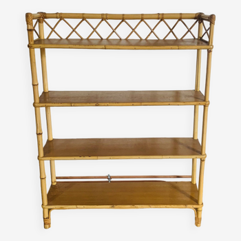 Large rattan shelf