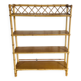 Large rattan shelf