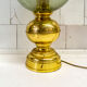 Table lamp in brass and blown glass, Caccia Dominioni style 60s