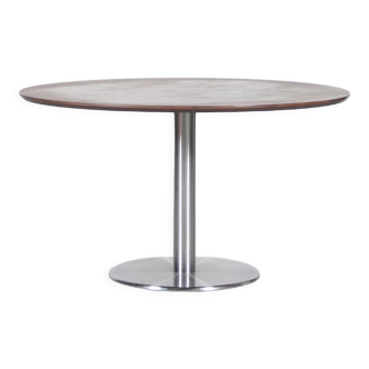 1960s round dining table by metaform, netherlands