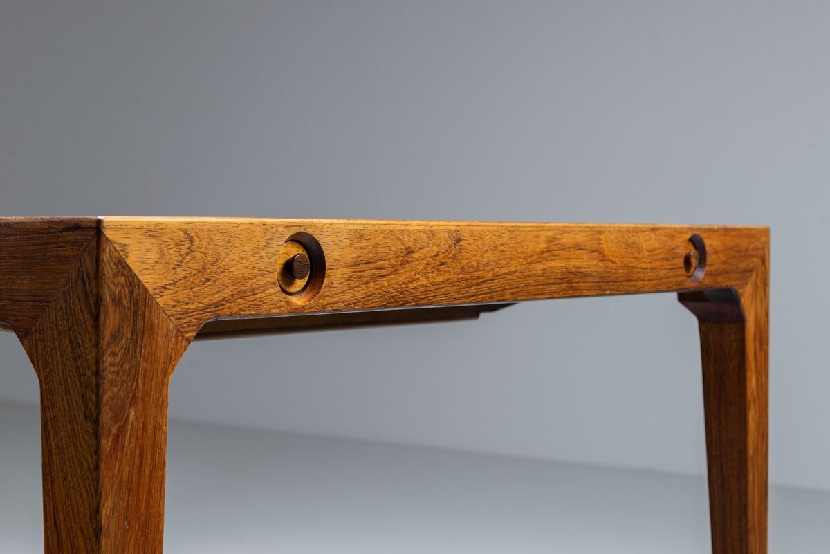 Kai Winding dining table in rosewood Poul Hundevad Denmark 1960