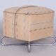 Tabouret Bauhaus original, construction chromée très inhabituelle, Tchéquie, années 1920