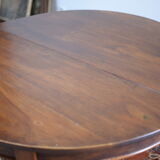 Ancient half moon walnut table