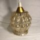 Suspension chandelier ceiling light glass golden years 70 vintage