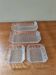 Set of 4 vintage transparent glass dishes
