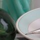 Coupe sur pied en porcelaine
