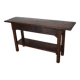 Antique French Rustic Farmhouse Oak Side Table, 19th Century