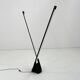 Sistema Flu black floor lamp by Rodolfo Bonetto for Luci Italia, 1980