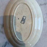 Plat de présentation ovale, terre de fer Royat
