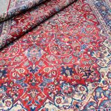 Grand tapis d'Orient Ancien Persan Iran Ispahan - Dim: 4.17 X 3.15 Mètres
