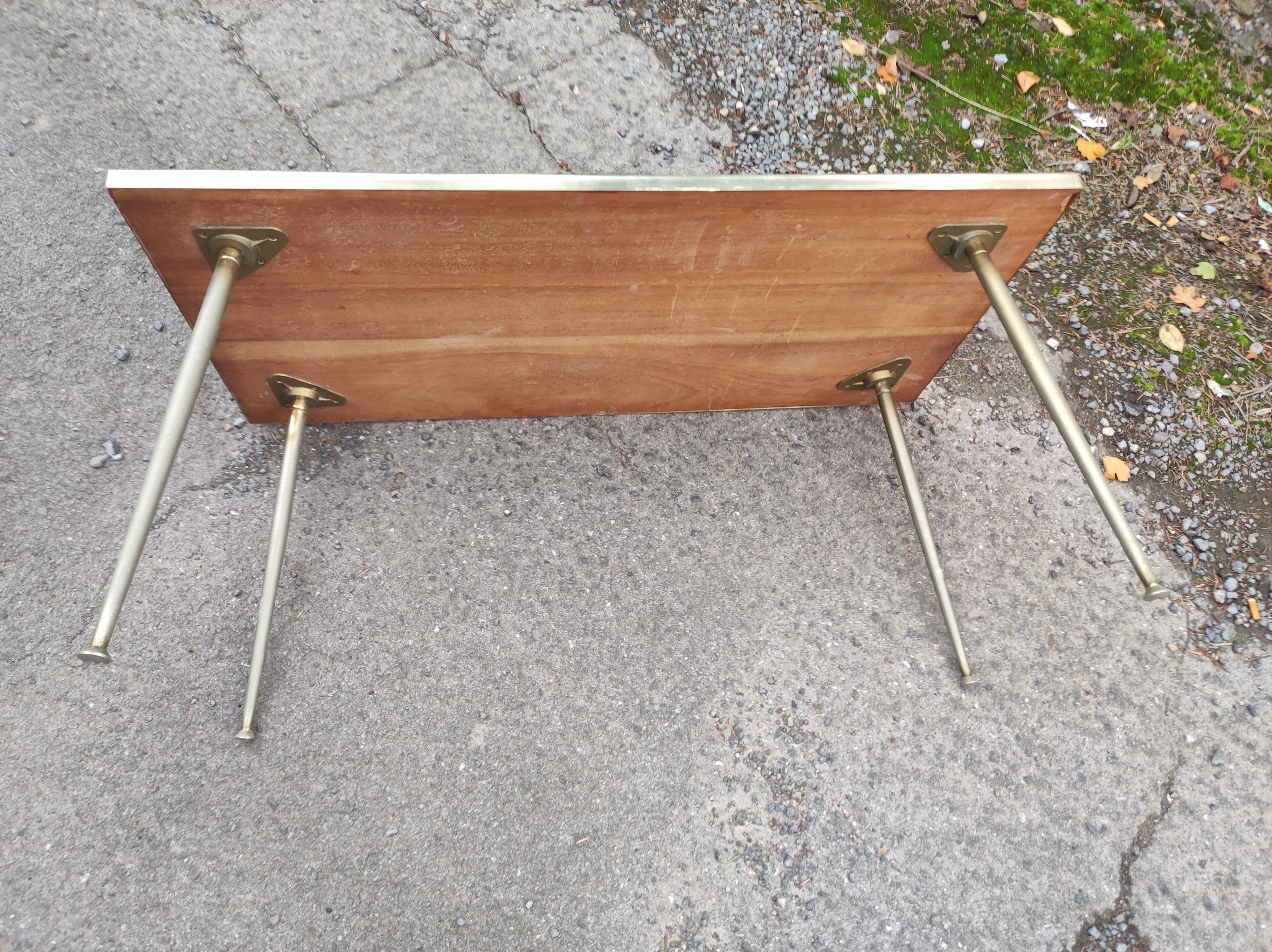 Coffee table feet vintage compass 50 60