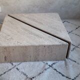 Coffee table in travertine