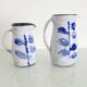 Set of 2 Rochehaut ceramic pitchers (Belgium)