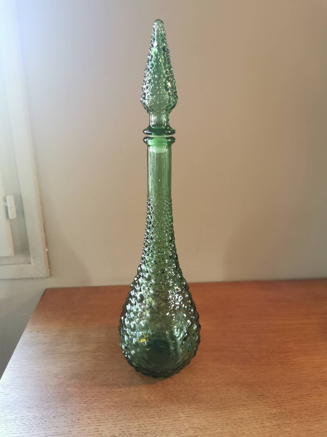 Small vintage bubble carafe