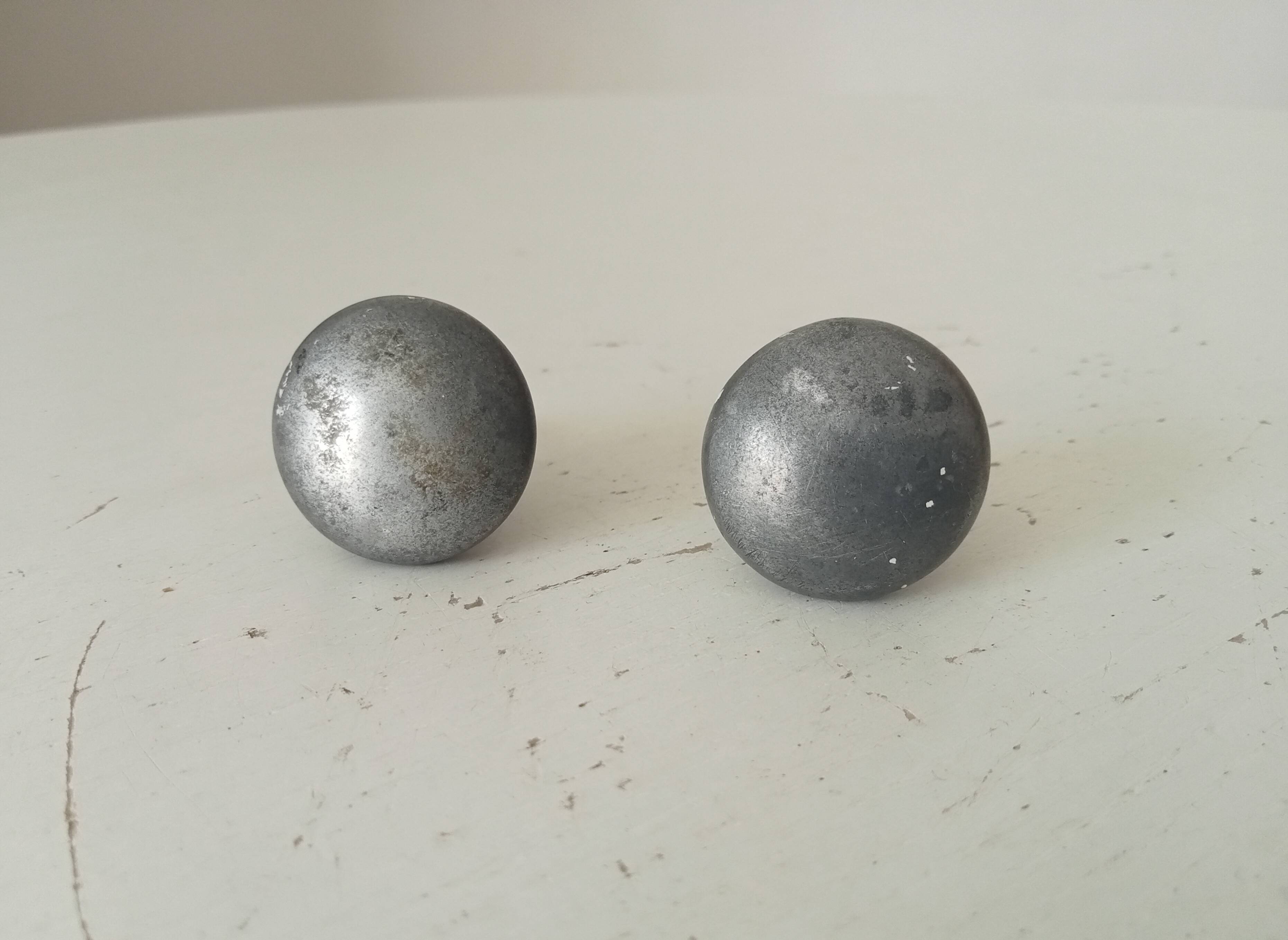 Pair of antique furniture knob handles