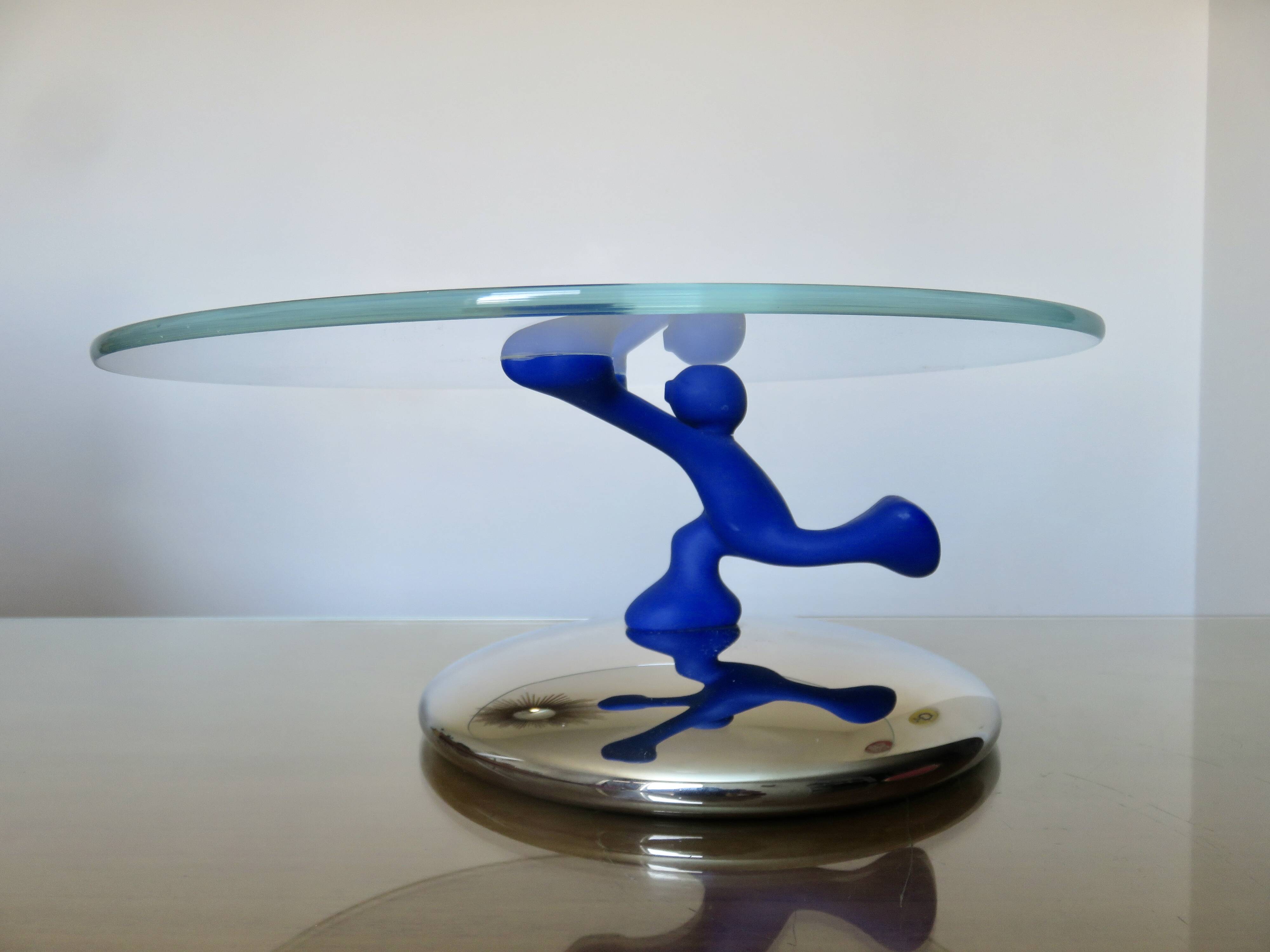 Plateau "Bimboveloce" Running Man, Alessi, design by Mattia di Rosa, 1999