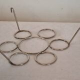 Silver metal champagne basin