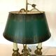 Bronze and sheet metal lamp, 20th century