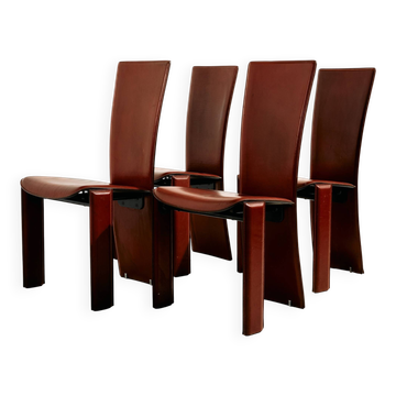 Pietro Costantini leather dining chair, set of 4