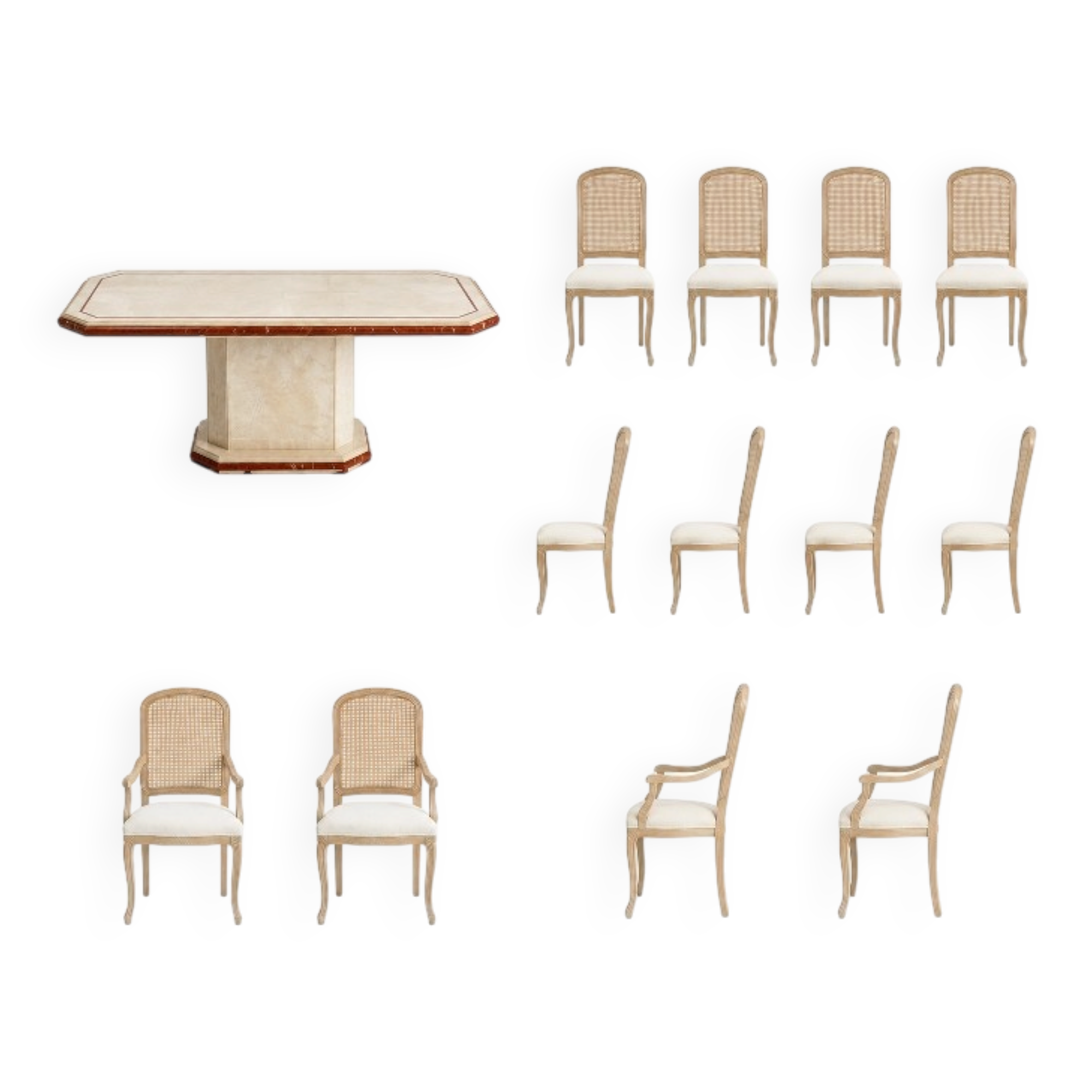 Table chaises fauteuils sam