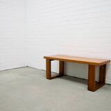 Banc vintage en bois d'orme et de pin