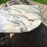 70s marble coffee table