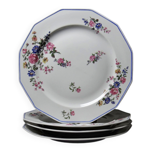 4 assiettes plates Bernardaud - limoges