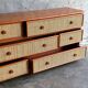 Vintage Maugrion rattan bamboo chest of drawers for Roche Bobois