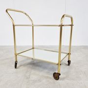Desserte en laiton, années 1960