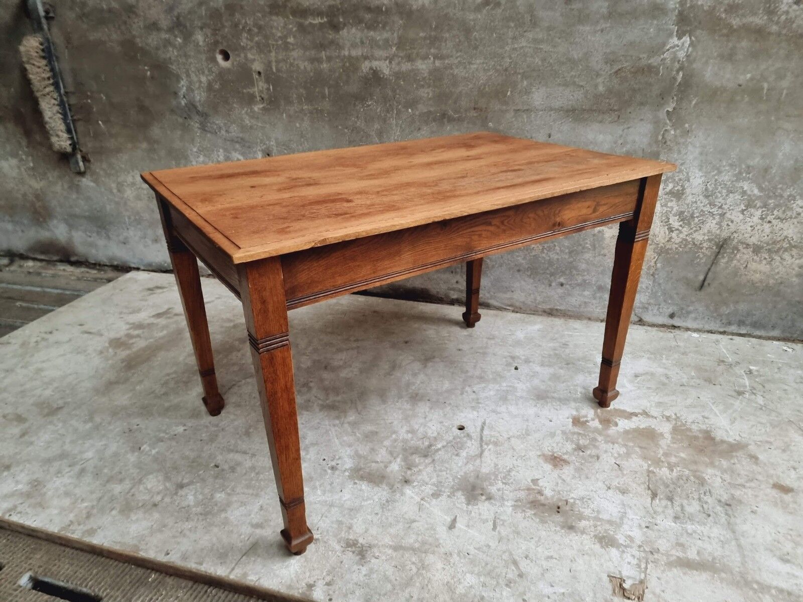 Antique oak table office table or kitchen table