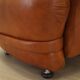 Leather armchair, Italian design, 1970s, production: Italy