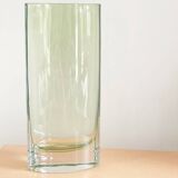 Hand-blown glass vase in apple green – circa 1980