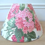 Vintage English hydrangea fabric lampshade