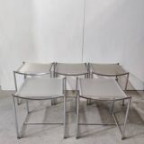 Series of 5 spaghetti stools by G. Belotti Alias