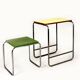 Table d'appoint Bauhaus en acier tubulaire, Tchécoslovaquie, années 1940