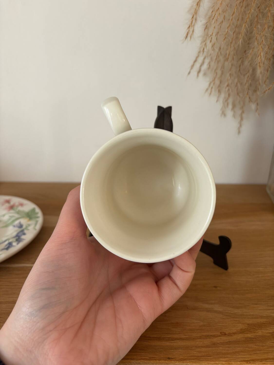 Crown Clarence English porcelain cup and dessert plate