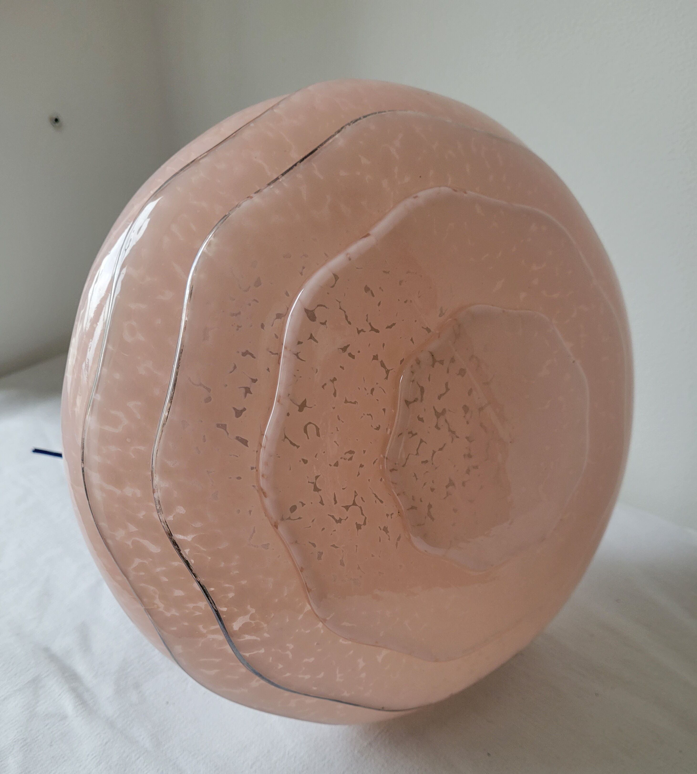 Pink Clichy glass ceiling light