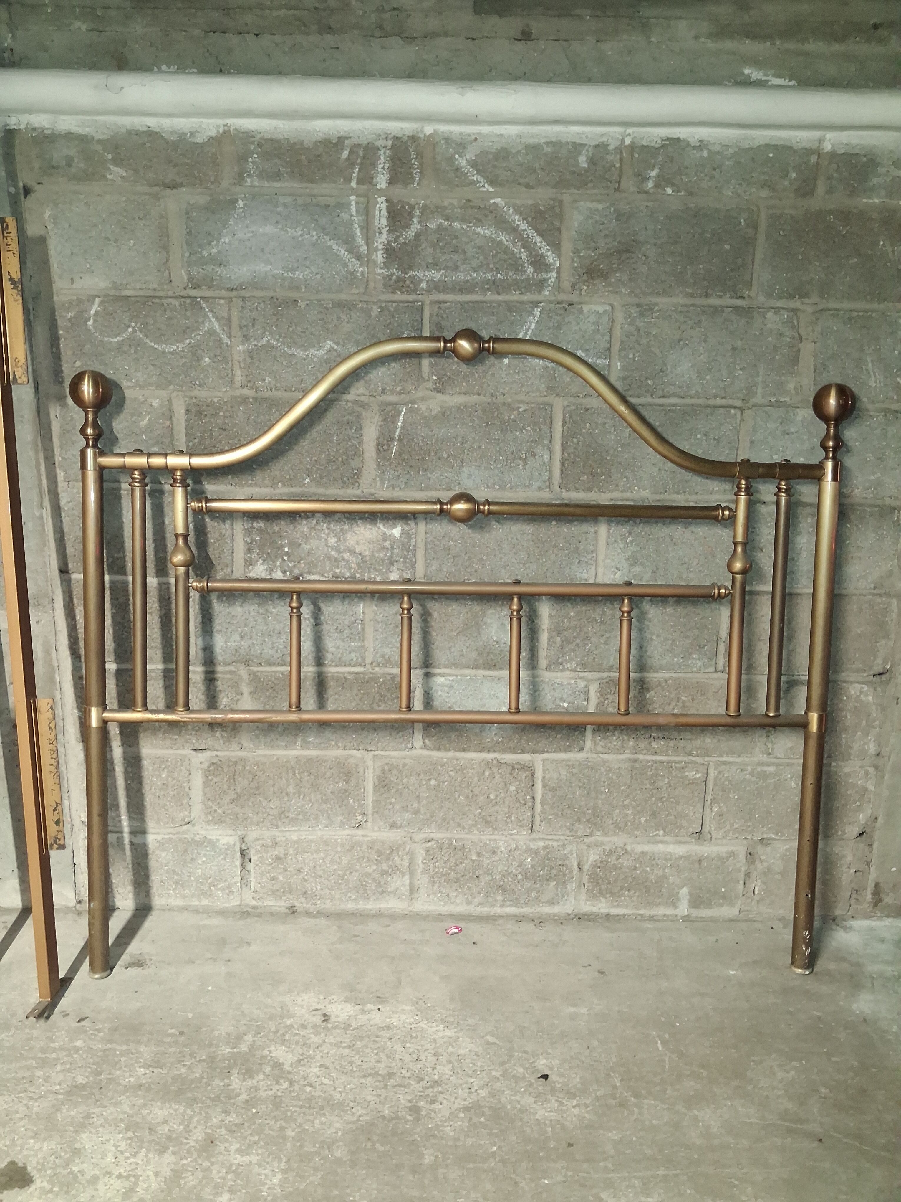 Lit 160x200 vintage Casa Riva Cantù LAITON MASSIF 1970