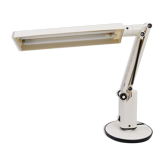 Lampe de bureau Fagerhults blanche modèle « Lucifer », années 1970